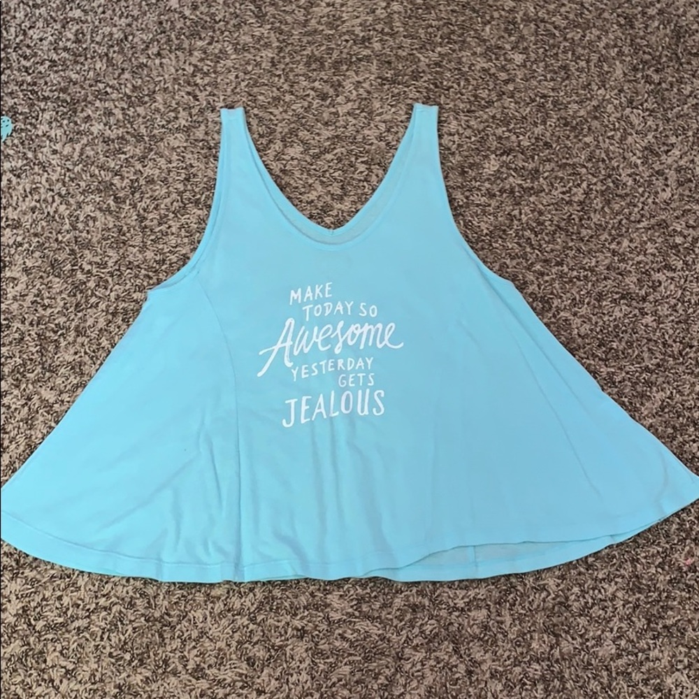 Blue tank top
